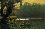 Famous Lake Paintings - Summer Afternoon on a Lake